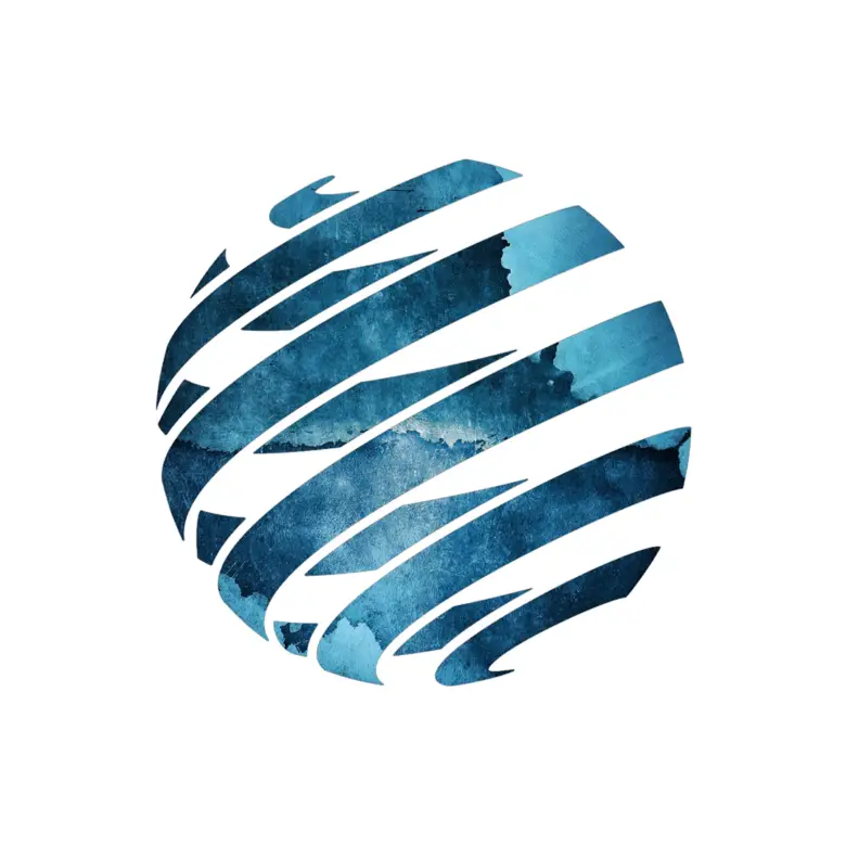 ekosphere estate 1 Eco-inspired globe motif with blue hues and white stripes—ideal for Ulcinj real estate. Montenegro-listings.me by Ekosphere doo.