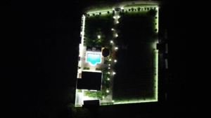 Premium illuminated estate in Ulcinj, Montenegro—house, pool, landscaped grounds. Exclusive on montenegro-listings.me by Ekosphere doo.