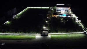 Stunning illuminated villa with pool and landscaped garden in Ulcinj, Montenegro—an exclusive investment on montenegro-listings.me by ekosphere doo.