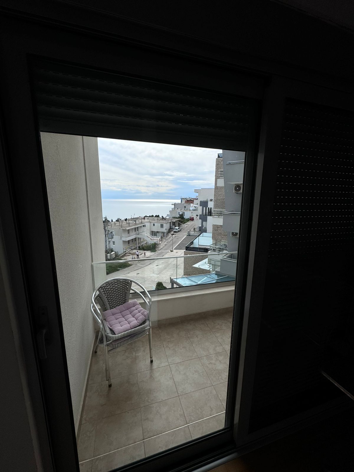 Modern balcony with sea view in Ulcinj, Montenegro&mdash;ideal real estate investment. Discover listings on montenegro-listings.me by Ekosphere DOO.