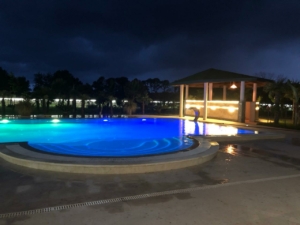 Stunning Ulcinj villa: blue-lit pool, round shallow zone, pavilion & gardens. Prime investment on montenegro-listings.me by ekosphere doo.