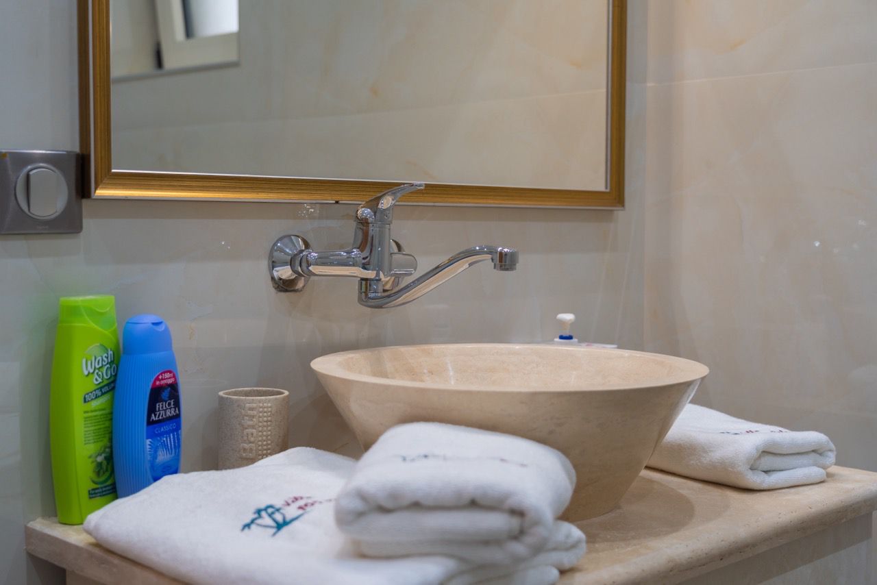 Elegant bathroom in Ulcinj, Montenegro with modern sink and premium finishes&mdash;invest via montenegro-listings.me by Ekosphere Doo.