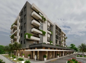 Discover prime Ulcinj real estate: a stylish 5-story apartment with balconies, large windows, lush grounds. Exclusive on montenegro-listings.me by ekosphere doo.