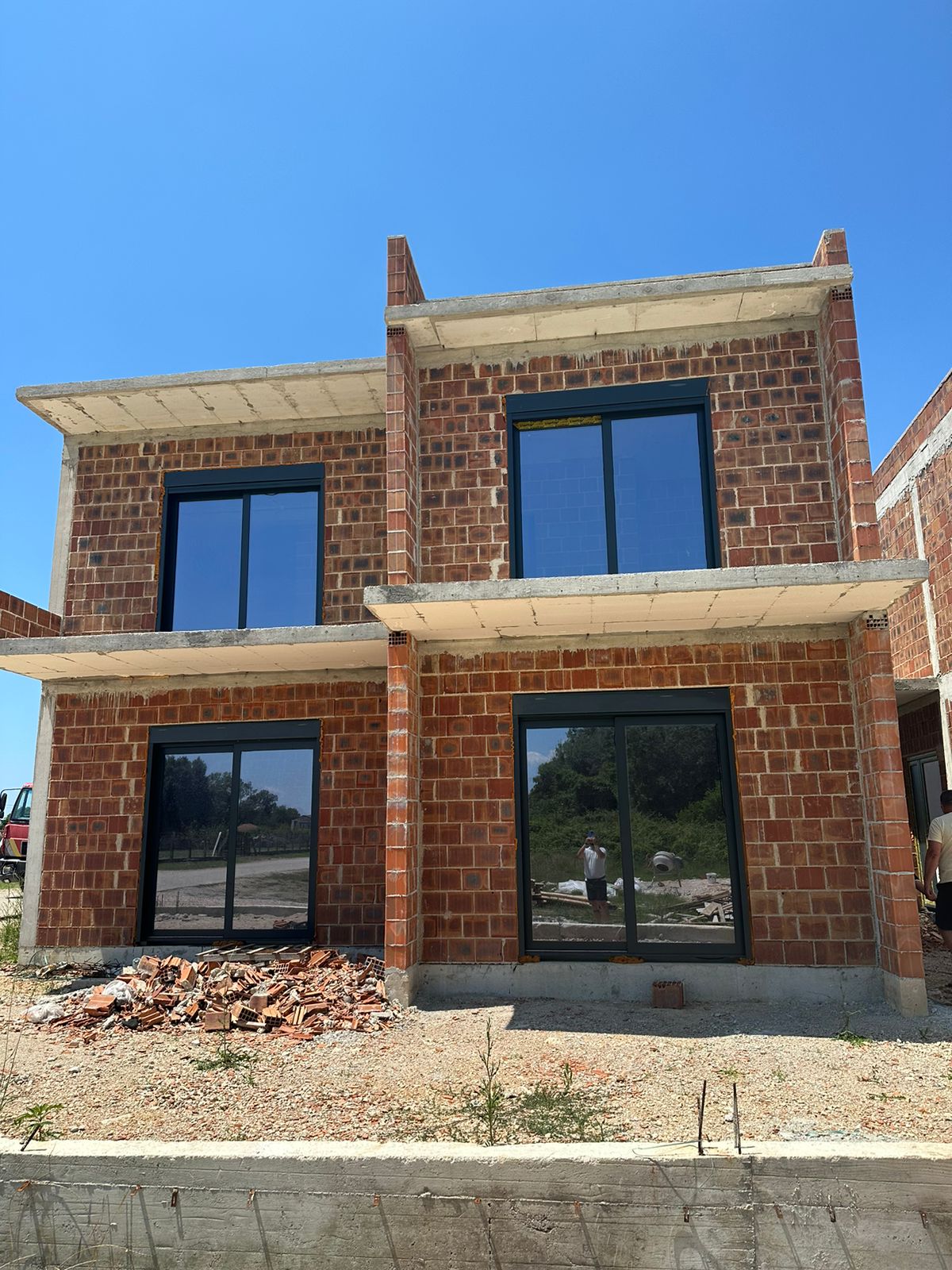 Modern two-story house under construction in Ulcinj, Montenegro&mdash;prime investment. Seen on montenegro-listings.me by ekosphere doo.