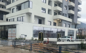 Contemporary gray and white property for sale in Ulcinj, Montenegro—spacious windows, investment-ready, by ekosphere doo.