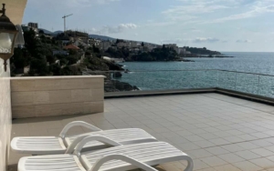Luxury tiled terrace with sea views in Ulcinj, Montenegro—prime investment property via montenegro-listings.me by Ekosphere doo.