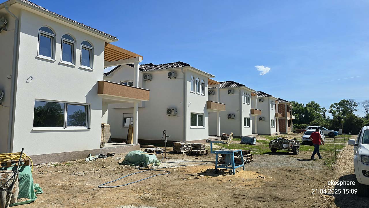 Discover newly built two-story white homes in Ulcinj&mdash;prime investment real estate by Ekosphere doo on montenegro-listings.me.