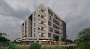 Stylish multi-story apartments in Ulcinj, Montenegro, with balconies, greenery, and ekosphere-inspired design—exclusive on montenegro-listings.me.