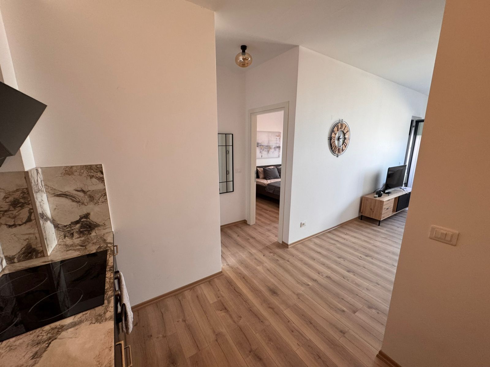 Modern Ulcinj apartment with marble kitchen, wooden floors, spacious layout&mdash;prime real estate by montenegro-listings.me, ekosphere doo.