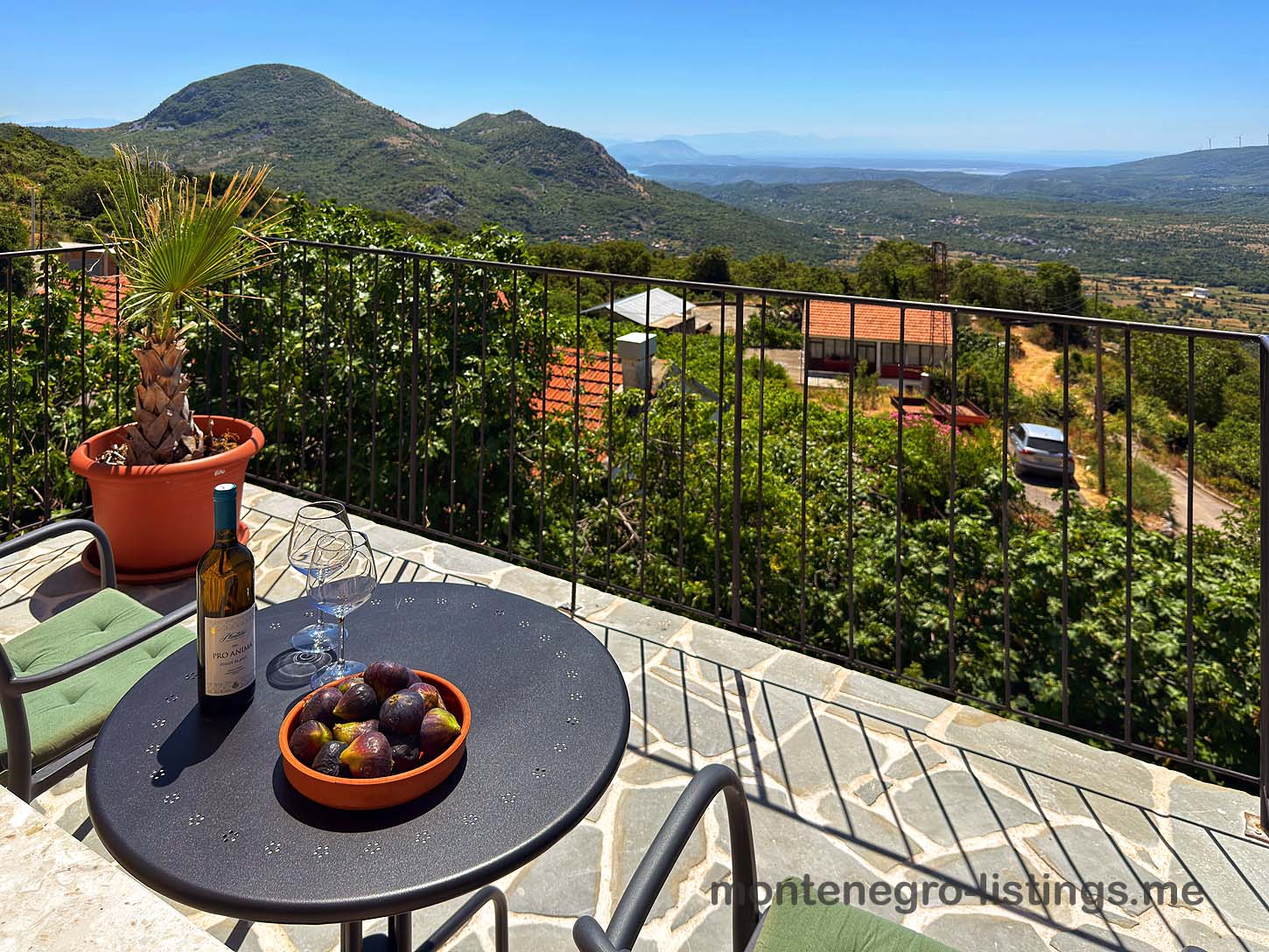 Elegant stone terrace with scenic hill views in Ulcinj, Montenegro&mdash;exclusive property by montenegro-listings.me (ekosphere doo).