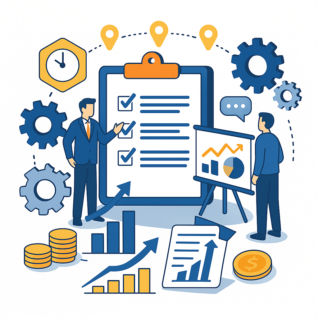 Construction supervision in Montenegro 8 Business professionals analyze real estate investments in Ulcinj, Montenegro with charts and graphs. Powered by Ekosphere doo.