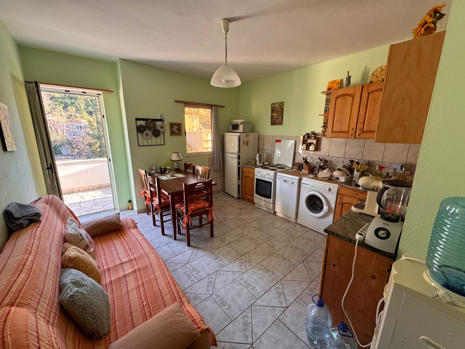 Charming Ulcinj apartment: modern kitchen, stylish dining area, balcony access&mdash;ideal investment on montenegro-listings.me by ekosphere doo.