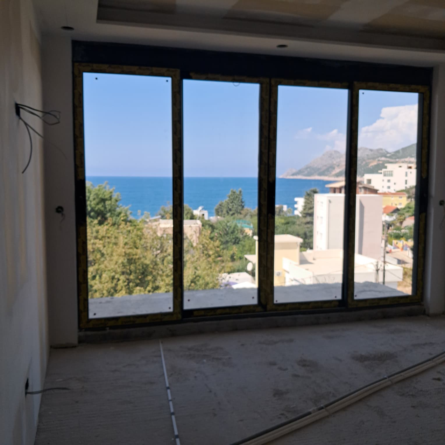 Stunning Ulcinj Montenegro investment: unfinished property with panoramic sea, city, and hill views. Exclusive at montenegro-listings.me by ekosphere doo.