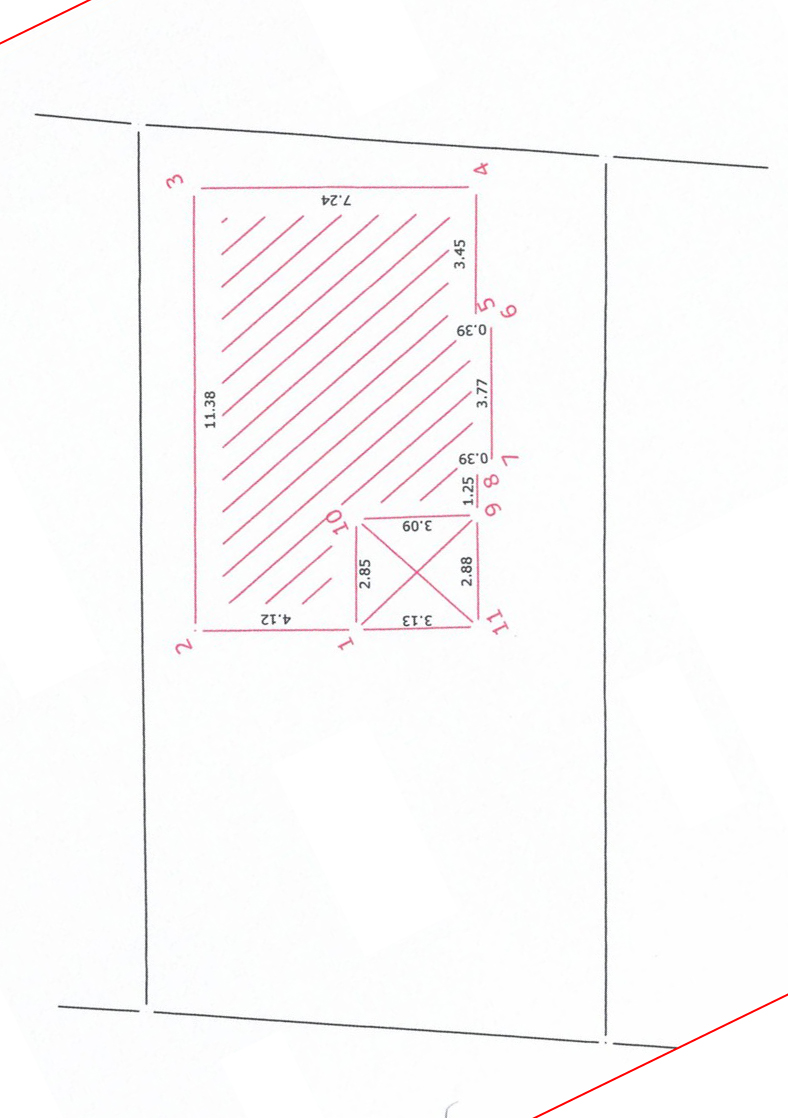 Discover a prime rectangular plot in Ulcinj, Montenegro! Investment opportunity with clear boundaries & dimensions. Eksophere DOO project.