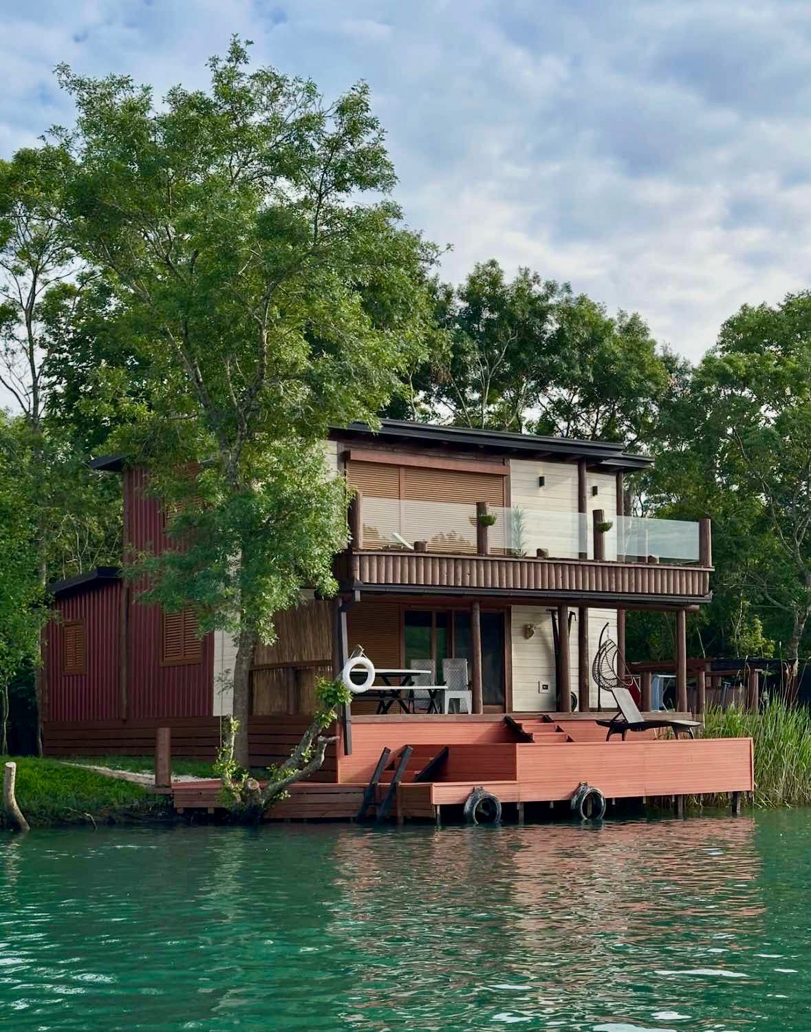 Luxury two-story home in Ulcinj, Montenegro with balcony, terrace, large windows, waterfront deck&mdash;exclusive at montenegro-listings.me.